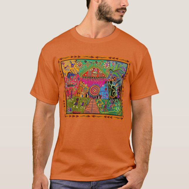 Camiseta Sonhos místicos do xamã (Frente)