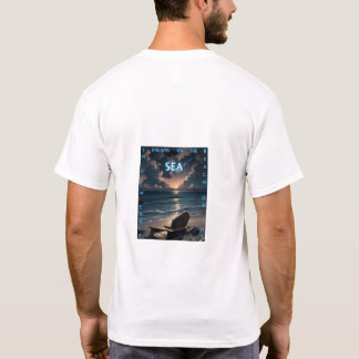 Camiseta Sonhos no mar - Praia Sunset Impressão masculino
