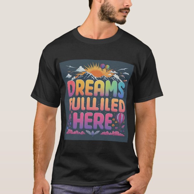 Camiseta Sonhos realizados aqui Design (Frente)