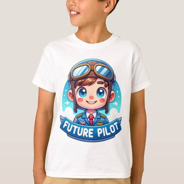 Camiseta Sonhos Skyward: Piloto Futuro (Frente)