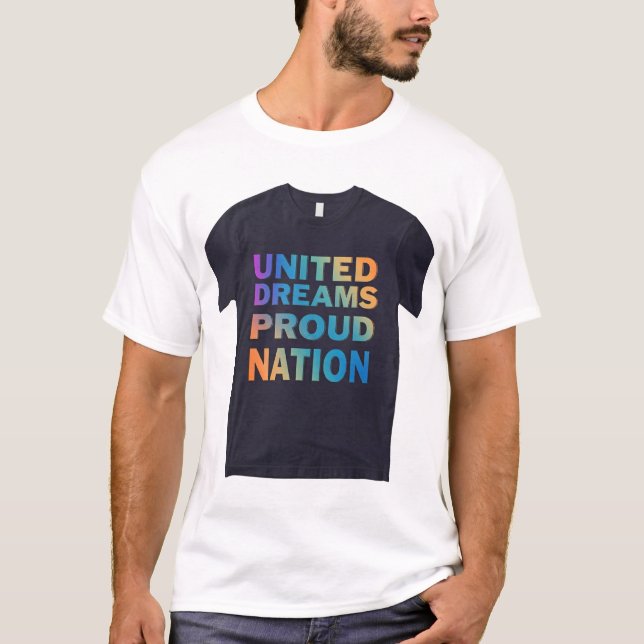 Camiseta Sonhos Unidos Corações Fortes (Frente)