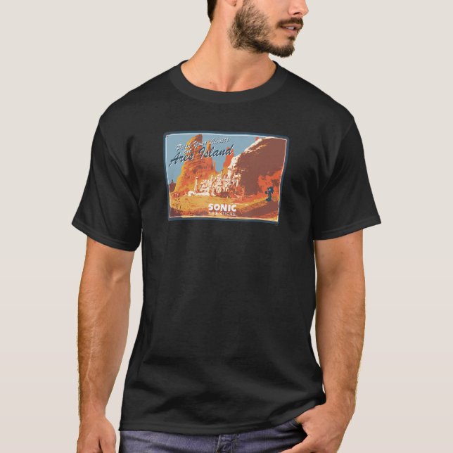 Camiseta Sonic Frontiers - Ilha de Ares (Frente)