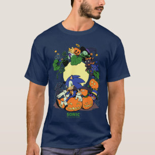Camiseta Sonic O Ouriço Chao Contos Grupo de Halloween