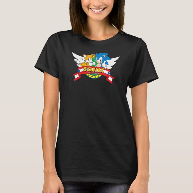 Camiseta Sonic & Tails Classic Emblem (Frente)