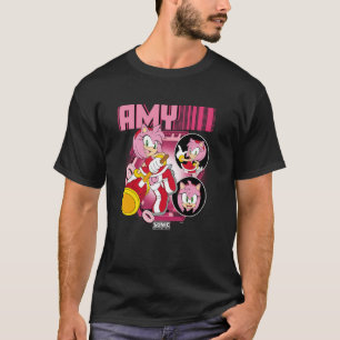 Camiseta Sonic The Hedgehog Amy Rosa Multi Pose Poster