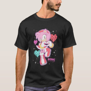 Camiseta Sonic The Hedgehog Day Namorados Bonito Amy Rosa R