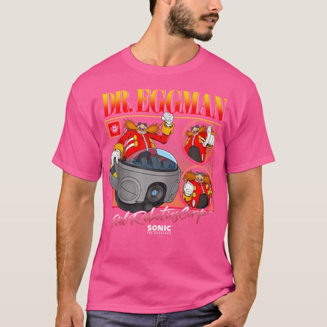 Camiseta Sonic The Hedgehog Dr. Eggman Mau Robotics Corp V (Frente)