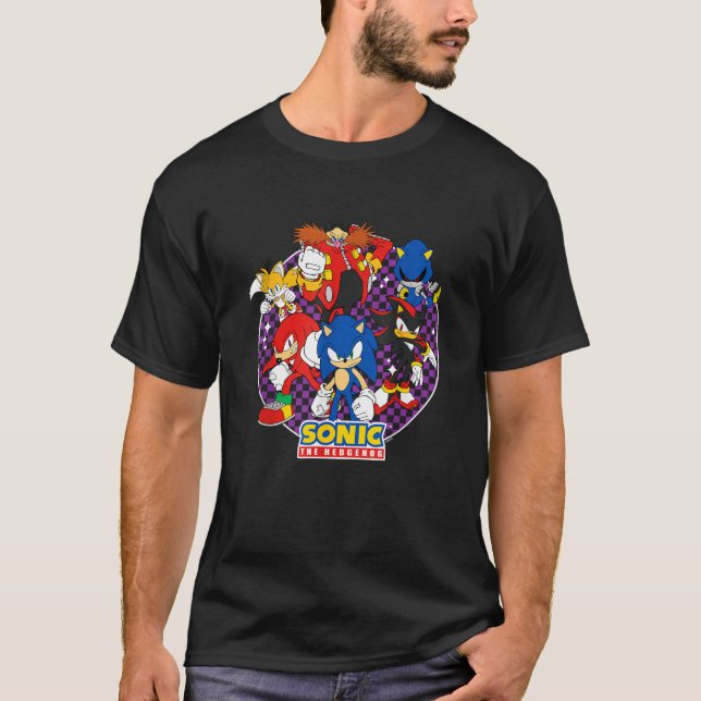 Camiseta Sonic The Hedgehog Heroes Villains Epic Retrato (Frente)