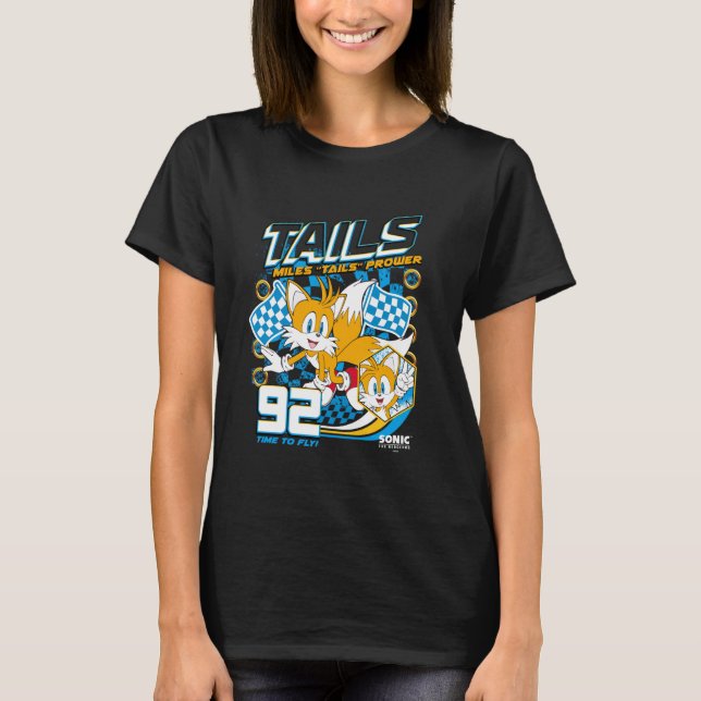 Camiseta Sonic The Hedgehog Miles 'Tails' Prower 92 Racing (Frente)