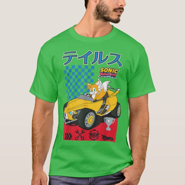 Camiseta Sonic the Hedgehog Sonic Racing CrossWorlds Sonic  (Frente)