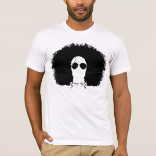 Camiseta Sonny T branco/preto de Rey da silhueta