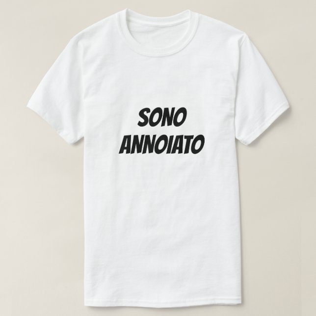Camiseta Sono annoiato | T-Shirt entediado (Frente do Design)