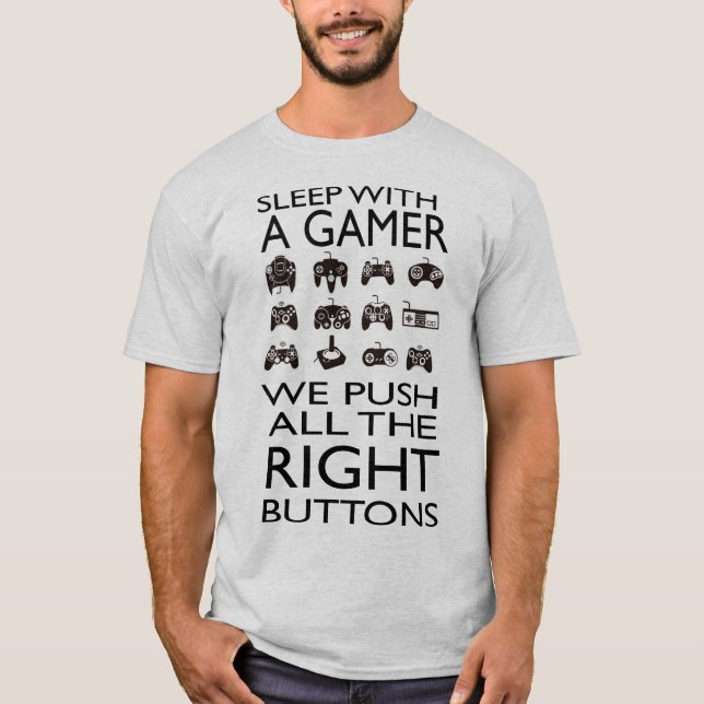 Camiseta SONO COM UM GAMER!!! O t-shirt básico dos homens (Frente)
