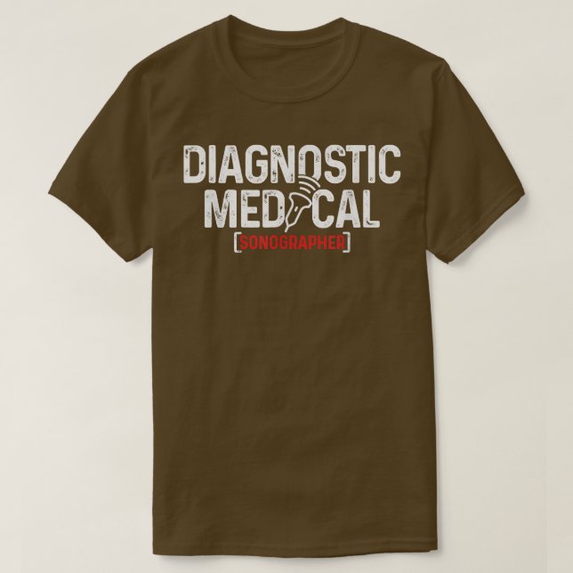 Camiseta Sonografia de diagnóstico médico Echógrafo de ultr (Frente do Design)