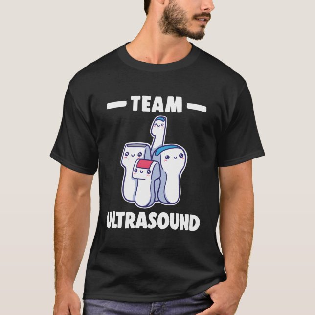 Camiseta Sonografia Equipe Ultrassônica Para Sonographer Ra (Frente)