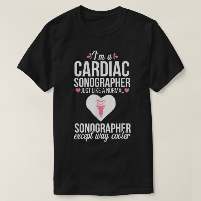Camiseta Sonógrafo Cardíaco Ultrasom Tech Sonoro Médico (Frente do Design)