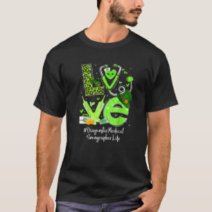 Camiseta Sonógrafo Médico Diagnóstico Enfermeira Vida Amor