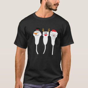 Camiseta Sonograma do transdutor de ultrassom natalino