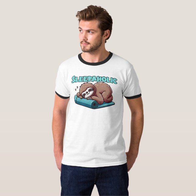Camiseta Sonolência - Dormir Em Ioga (Frente Completa)