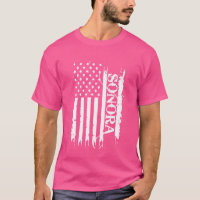 Sonora Estados Unidos Desgastado c Bandeira dos EU