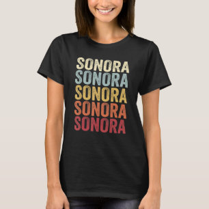 Camiseta Sonora Texas Sonora TX Retro Vintage Text