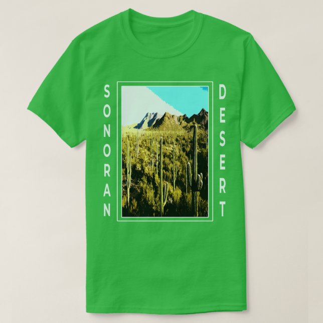Camiseta Sonoran Desert Arizona Baja California México Sout (Frente do Design)