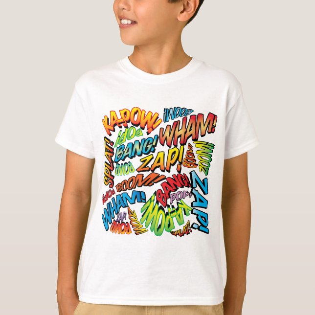 Camiseta Sons de Arte Pop de Quadrinhos (Frente)
