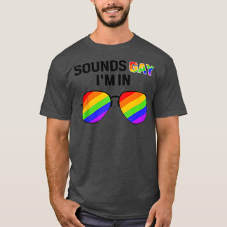 Camiseta sons engraçados gay in with rainbow flag for orgul