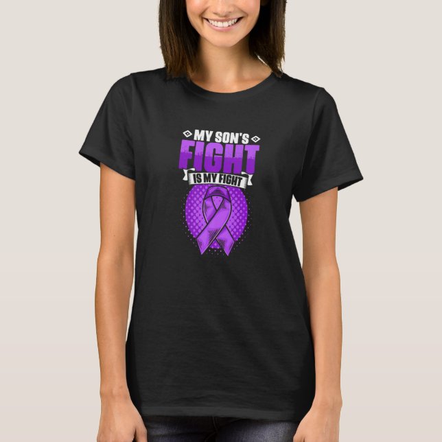 Camiseta Son's Fight Is My Fight Epilepsy Survivor Epilepsy (Frente)
