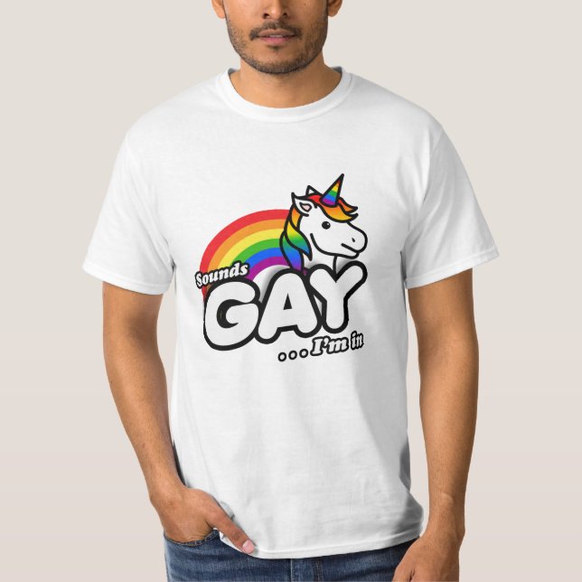 Camiseta Sons Gay I in - Belo Arco-Íris (Frente)