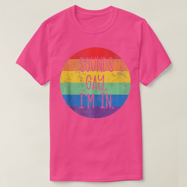 Camiseta Sons Gay I in LGBTQ Orgulho gay Rainbow Pride LG (Frente do Design)