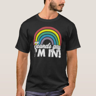 Camiseta Sons Gay Im no Arco-Íris 70s Estilo 80s Gay