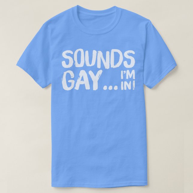 Camiseta Sons - Gay Im No Design Original Do Estilo Retroat (Frente do Design)