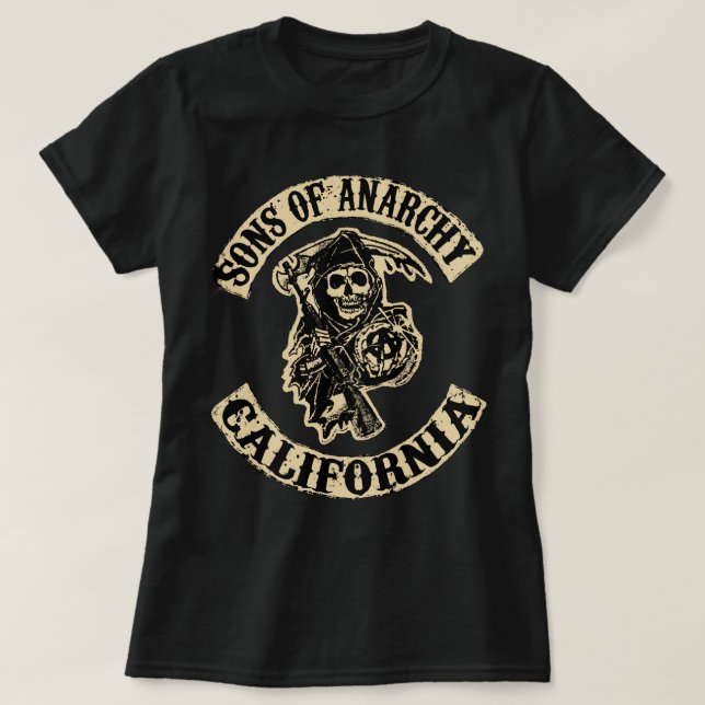 Camiseta Sons of Anarchy Classic T Shirt (Frente do Design)