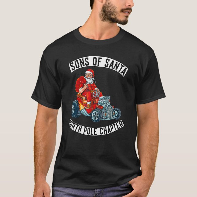 Camiseta Sons Of Santa Merry Christmas Eve Rocker Xmas Go k (Frente)
