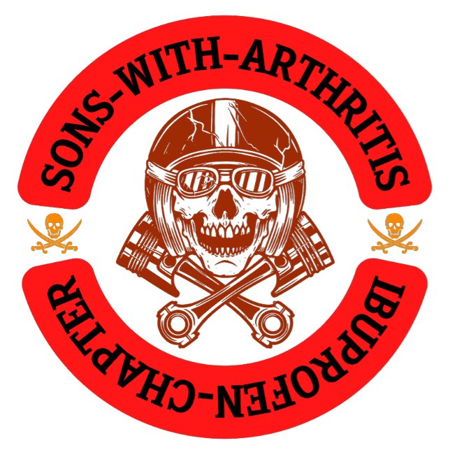 Camiseta Sons with Arthritis Ibuprofen Chapter T-shirt (Criador carregado)