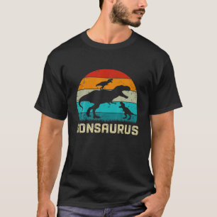 Camiseta Sonsaurus T Rex Dinossaur Dia de os pais Para Son