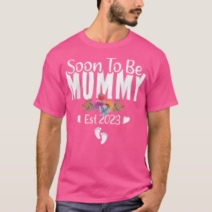 Camiseta Soon To Be Mommy 2023 Pregnancy First Time Mom Mot