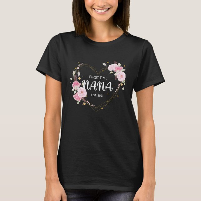 Camiseta Soon To Be Nana 2021 Pregnancy Announcement New Gr (Frente)