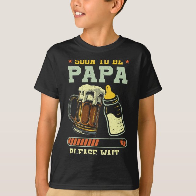 Camiseta Soon To Be Papa Est 2025 Pregnancy Announcement Lo (Frente)