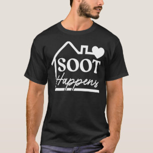 Camiseta Soot Acontece Lareira de profissão Chimney Sweeper