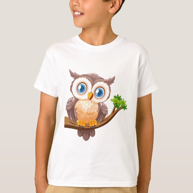 Camiseta sooty Owl (Frente)