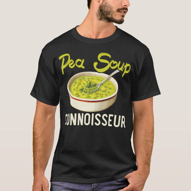 Camiseta Sopa de Ervilha Partida Amante de Comida Vegetaria (Frente)