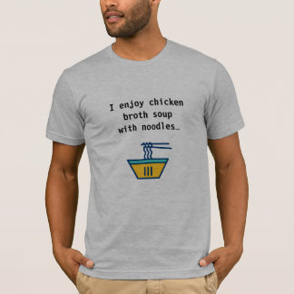 Camiseta Sopa de frango com macarrão