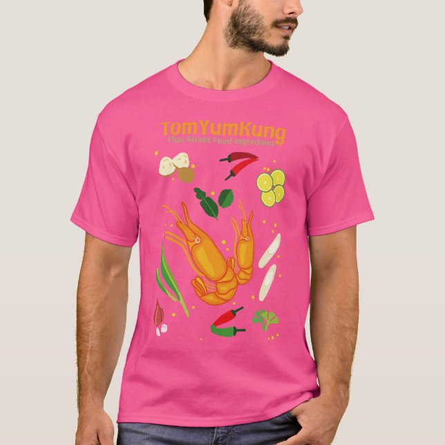 Camiseta Sopa de Ingrediente de Comida de Rua Tailandesa To (Frente)