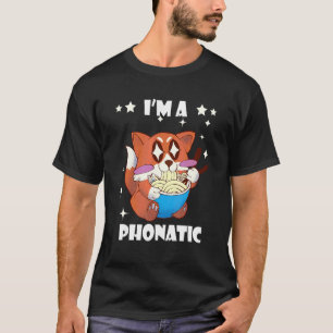 Camiseta Sopa de macarrão Pho Fã fanático da raposa Tigela 