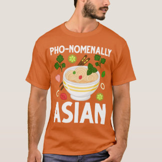 Camiseta Sopa de macarrão vietnamita comida asiática amigos