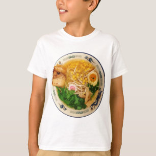 Camiseta Sopa de macarronete dos Ramen da carne de porco
