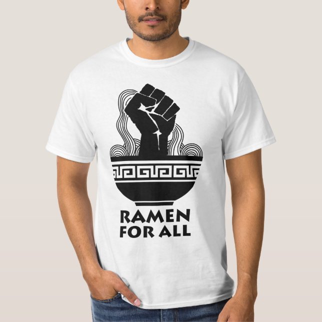Camiseta Sopa De Noodle Asiática Para Todos Os Amantes De R (Frente)