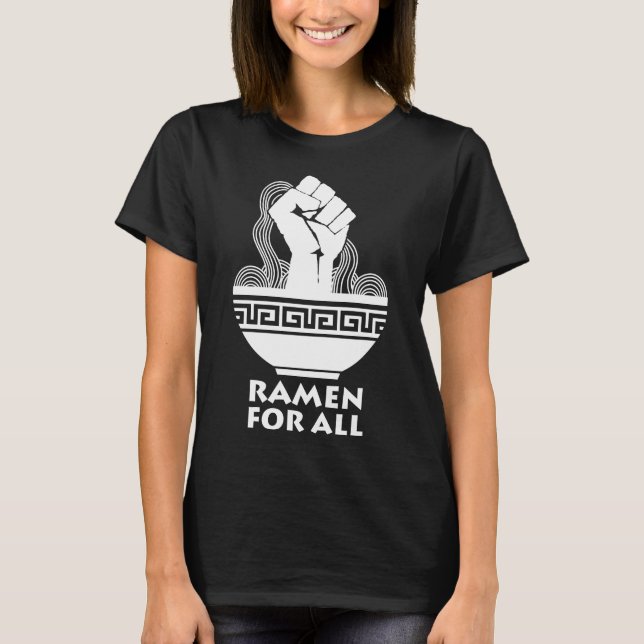 Camiseta Sopa De Noodle Asiática Para Todos Os Amantes De R (Frente)